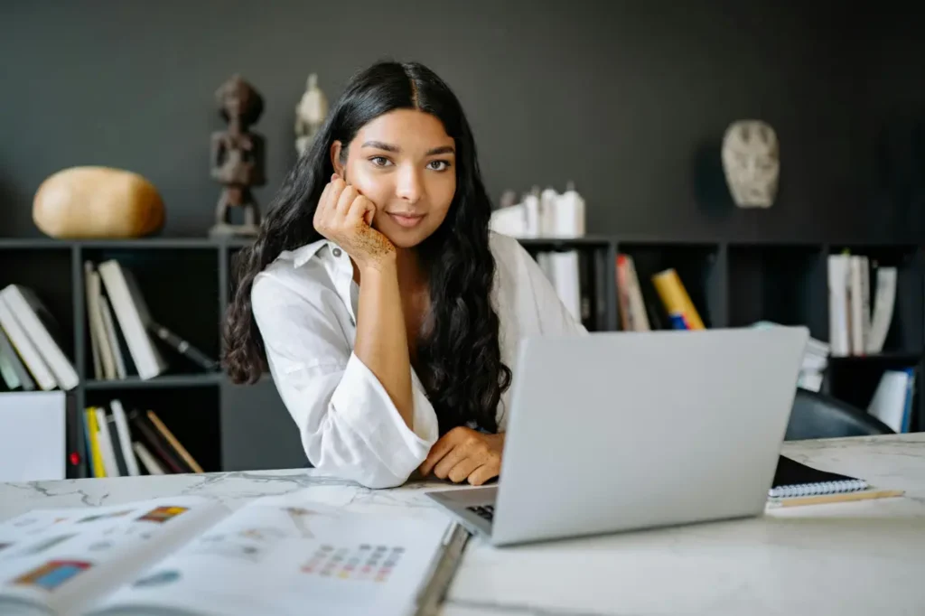 a girl booking priory online